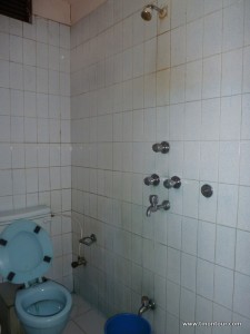 Das Badezimmer in meinem Hostel