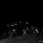 Früh, verdammt früh ging es los - auf der Hütte (8. Station) wurden wir 1:30 Uhr geweckt und ich habe dann auch gegen 2 Uhr den Aufstieg in Angriff genommen ... natürlich mal wieder schön in der Reihe nacheinander