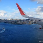 Anflug auf Naha (Okinawa; Japan)